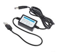 HanOaki Câble convertisseur d'alimentation 5 V vers 9 V/12 V USB booster de tension pour modem routeur, câble noir de 1,3 m compatible avec banque d'alimentation (5 V à 12 V)