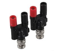 HanOaki Connecteur BNC vers double prise banane femelle 4 mm essentiel pour les configurations de communication numérique