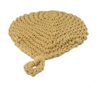 HanOaki Corbeille à fruits murale à suspendre - Organisateur de rangement pour légumes - Corde en coton naturel respirant - Support pour oignons, ail, pommes de terre (D (21 x 27 cm)