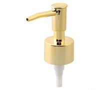 HanOaki Distributeur de lotion fileté de 28 mm pour salle de bain, gel douche, bouteilles de savon en plastique ABS (or vif)