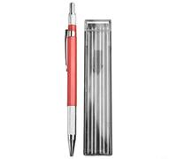 HanOaki Ensemble de crayons de soudeur avec 12 recharges argentées en métal pour marquage mécanique lumineux pour soudure en acier, design architecte