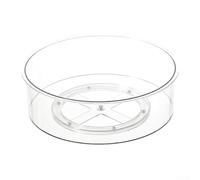 HanOaki Grand organisateur d'assaisonnement rotatif pour cuisine et salle de bain, boîte de rangement en plastique style Lazy Susan, solution de comptoir peu encombrante (L)
