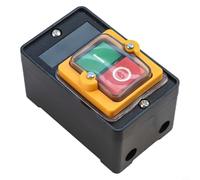 HanOaki Interrupteur à bouton-poussoir étanche 220 V/380 V 10 A Moteur On Off Start Stop avec indice IP pour perceuse d'établi équipement industriel
