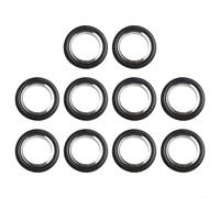 HanOaki ISO KF/Vacuum O-Ring Kit | Compatible avec les brides KF10, KF16, KF25 et KF40 | Joints en caoutchouc résistants à la chaleur, 10 pièces | Pour systèmes pneumatiques et d'aspiration