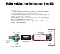 HanOaki Kelvin Fil Résistance Courant Tension M001 Détection de puissance, Transfert de données rapide jusqu'à 1 Go, Design compact pour les tests professionnels et industriels