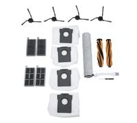 HanOaki Kit d'accessoires pour robot MOVA Z60 Ultra Roller - 2 brosses principales, 1 essuie-glace, 4 brosses latérales, 4 récipients à poussière, 4 sacs