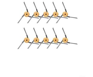 HanOaki Lot de 10 brosses latérales de rechange pour balai Dreame X60 Max Ultra, en plastique haute résistance et nylon pour nettoyage en profondeur des coins, pièces d'aspirateur robot faciles à