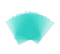 HanOaki Lot de 10 cache-lentilles de casque de soudage en polycarbonate - 138 x 126 mm - Plaque de protection transparente pour masque de soudage de remplacement (133 x 114 mm)