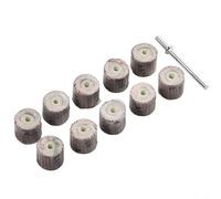 HanOaki Lot de 10 disques de ponçage à lamelles pour outil rotatif 12 mm de diamètre 80-600 grains avec tige de 3 mm, haute résistance à la traction (600#)