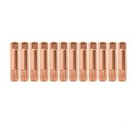 HanOaki Lot de 10 embouts de contact pour torche de soudage MIG 15AK M6 x 24 mm Buse à gaz 0,8 mm 1,0 mm 1,2 mm Consommables d'alimentation en fil de cuivre (B)