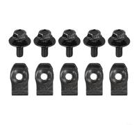 HanOaki Lot de 10 fixations pour dessous de plateau pour une installation facile sur différents modèles de voiture, protège les pièces du moteur