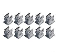 HanOaki Lot de 10 pinces à ressort en acier au manganèse pour outils, balais, brosses, râteaux et tuyaux, pour garage, atelier ou jardin (6 mm)