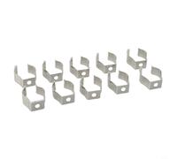 HanOaki Lot de 10 pinces à ressort en acier au manganèse pour outils, balais, brosses, râteaux et tuyaux, pour garage, atelier ou jardin (19 mm)