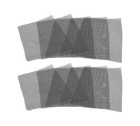 HanOaki Lot de 10 tapis de drainage en fibre de verre pour pot de fleurs, 20 x 30 cm, grille à fond rond pour bonsaï et plantes en pot, filet de rétention du sol respirant (gris, 20 x 30 cm)