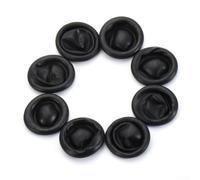 HanOaki Lot de 100 doigtiers jetables en latex antidérapant - Gants de protection du bout des doigts pour l'industrie électronique - Noir