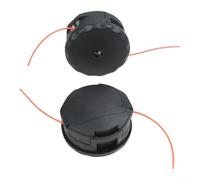 HanOaki Lot de 2 têtes de débroussailleuse pour Echo Eater et construction en nylon 400, coupe efficace, noir, petit et grand style italien (L : 13 cm)