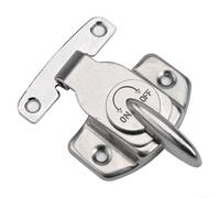 HanOaki Lot de 2 verrous de table en métal avec loquet de porte et fixations pour tables, bureaux, armoires