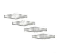 HanOaki Lot de 4 poignées à ressort en acier zinc pour barbecue et poêle à bois avec poignée à ressort conique isolée pour une manipulation sûre