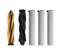 HanOaki Lot de 5 brosses principales de rechange pour MOVA Z60 Pro, ABS sans nœuds, brosse à rouleau centrale de rechange facile à installer pour balayer le bois dur, le carrelage, le marbre