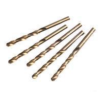 HanOaki Lot de 5 forets métriques M35 en cobalt pour acier inoxydable trempé ultra durci 5 % cobalt (10 mm)