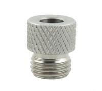 HanOaki Manchon de perçage en acier inoxydable pour gabarit de cheville M14 de 3 à 10 mm, guide de perçage du bois pour la fabrication de trous de poche précis, argent, 1 paquet (8 mm)