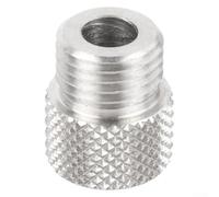 HanOaki Manchon de perçage en acier inoxydable pour gabarit de cheville M14 de 3 à 10 mm, guide de perçage du bois, localisateur de guide pour la fabrication de trous de poche précis, argent 1 paquet