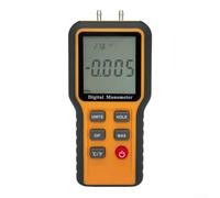 HanOaki Manomètre numérique différentiel de pression d'air, manomètre à double port ± 20,68 kPa, testeur CVC LCD rétroéclairé avec corps en ABS pour la mesure du gaz et le dépannage (± 20,68 kpa)