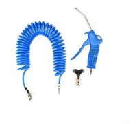HanOaki Outil de soufflage d'air avec raccord rapide en forme de T de 6 mm pour sièges à coussin d'air de camion et tâches d'entretien pneumatique connexes (bleu)