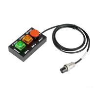 HanOaki Pédale de commande au pied en alliage d'aluminium avec fonction Start Stop à un bouton, touches mécaniques sensibles, support magnétique, pour série CNC4010F/3030F/4040F/4060F (connecteur