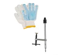 HanOaki Plaque de pression robuste montée sur bureau pour ateliers avec support à double ouverture et prise en main fiable (16 mm)