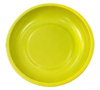 HanOaki Plateau à vaisselle magnétique rond en ABS de 15,2 cm pour organiser de petits composants dans les laboratoires de réparation, les stations d'artisanat et les bureaux à domicile (jaune)