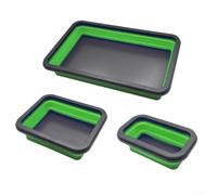 HanOaki Plateau magnétique pliable recouvert de silicone avec noyau magnétique flexible pour une organisation sécurisée de la fixation sur les surfaces métalliques dans les environnements d'atelier (C
