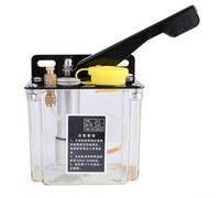 HanOaki Pompe à huile à pression manuelle 0,8 l avec débit de 5 ml/min pour machines-outils et centres d'usinage, construction plastique et métal, compatible avec les huiles lubrifiantes 32# à 68