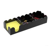 HanOaki Porte-notes magnétique en acrylique 3 en 1 | Distributeur de mémos et organisateur de bureau de 7,6 x 7,6 cm | Base antidérapante pour notes, trombones, cartes de visite | Accessoire de bureau