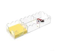 HanOaki Porte-notes magnétique en acrylique 3 en 1 | Distributeur de mémos et organisateur de bureau de 7,6 x 7,6 cm | Base antidérapante pour notes, trombones, cartes de visite | Accessoire de bureau