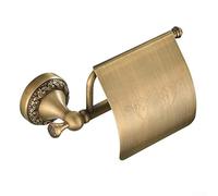 HanOaki Porte-rouleau de papier toilette mural élégant et rétro en laiton durable avec installation facile, bords polis sûrs, résistant à la rouille