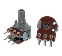 HanOaki Potentiomètre à glissière droite de 75 mm de longueur, déplacement linéaire de 60 mm, hauteur de l'arbre de 15 mm, A103/B103/B503 (A10K/B10K/B50K), Fader stéréo à 8 broches pour mixage audio