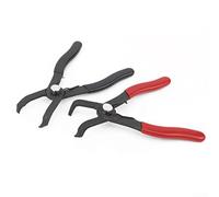 HanOaki Pour pinces de démontage automobile avec extrémités coudées à 30 et 80 degrés pour un retrait efficace des garnitures et des fixations (rouge 80°)