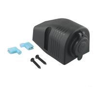 HanOaki Prise de courant en plastique 12 V/24 V, idéale pour une installation sur tableau de bord de voiture ou bateau avec caractéristiques de protection