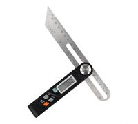 HanOaki Rapporteur numérique en acier inoxydable avec écran LCD, règle de recherche d'angle pliable pour mesure à 360° dans le travail du bois, le travail du métal, l'architecture et les projets de