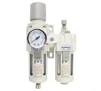 HanOaki Régulateur de pression avec séparateur d'humidité d'huile pour compresseur d'air AC3010-03/03D, alliage d'aluminium, 12 x 22 x 7 cm, jaune