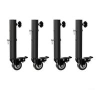 HanOaki Roulettes de meubles robustes réglables avec rotation à 360° et fonction de freinage, finition émaillée cuite sur acier laminé à froid