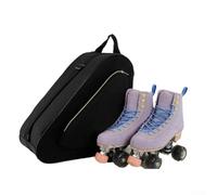 HanOaki Sac de rangement respirant pour chaussures de patinage, patins à roulettes et patins à glace avec poignée, étui de transport de protection pour équipement et équipement de sport (noir)
