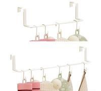 HanOaki Séchoir à serviettes pour salle de bain sans perçage (blanc)