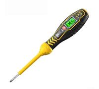 HanOaki Stylo voltmètre numérique avec écran LCD rétroéclairé NCV détection de tension pour mesure de contact AC 11 V-450 V et détection sans contact 30-1000 V B19/B18 (B19-jaune)