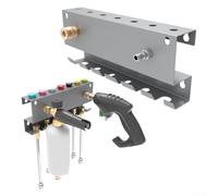 HanOaki Support mural pour nettoyeur haute pression | Organiseur robuste pour buses et extensions de baguettes | Support de rangement d'outils pour équipement électrique extérieur