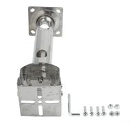 HanOaki Support robuste en acier inoxydable réglable à 360° pour caméra de sécurité - Support de poteau de caméra de sécurité antirouille pour murs extérieurs - Filetage standard 6,35 mm (25 cm)