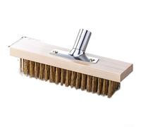 HanOaki Tête de brosse à récurer en acier inoxydable pour le nettoyage de qualité professionnelle des quais de chargement et des infrastructures municipales (F)