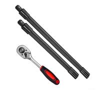 HanOaki Tige de connexion flexible courbée de précision pour outils d'entraînement de 1,27 cm permettant de fixer derrière les panneaux et les cadres