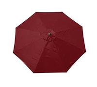 HanOBC Toile de rechange pour parasol d'extérieur à 8 baleines pour jardin, terrasse, cour, plage, piscine, marché (auvent uniquement)